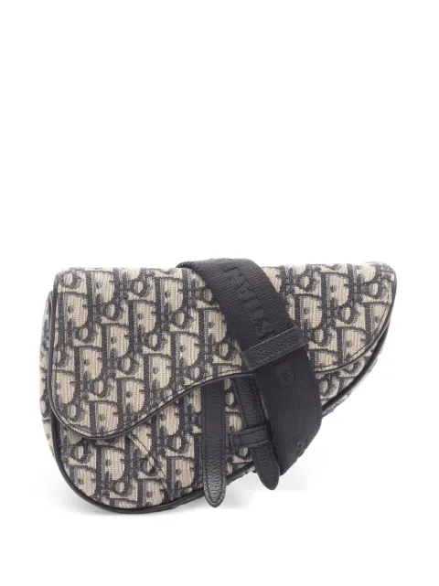 Christian Dior Pre-Owned 2010s mini Saddle Oblique crossbody bag Blue 1094897