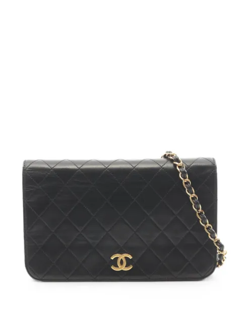 CHANEL Pre-Owned 1997-1999 Matelassé Full-Flap shoulder bag Black 10947535156731