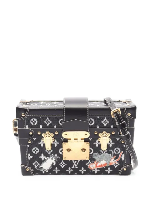 Louis Vuitton Pre-Owned 2018 Petite Malle Catogram shoulder bag Black 1096140DU4128