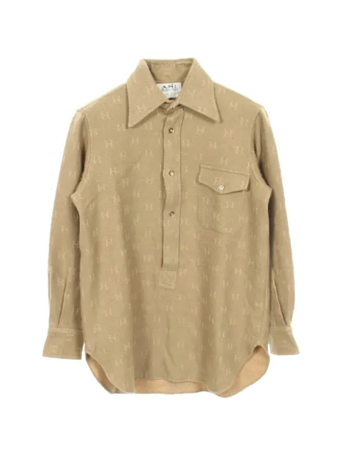 Hermès Pre-Owned 2000s H-pattern polo shirt Neutrals 1087076