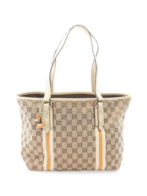 Gucci Pre-Owned 2000s GG canvas Sherry Line tote bag Neutrals 1095346