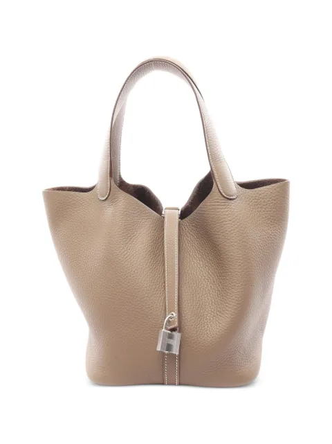 Hermès Pre-Owned MM Picotin Lock tote bag Neutrals 1097163G