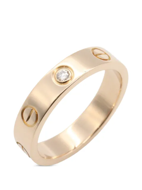 Cartier 2010s mini Love diamond ring Pink 1096354WU5801