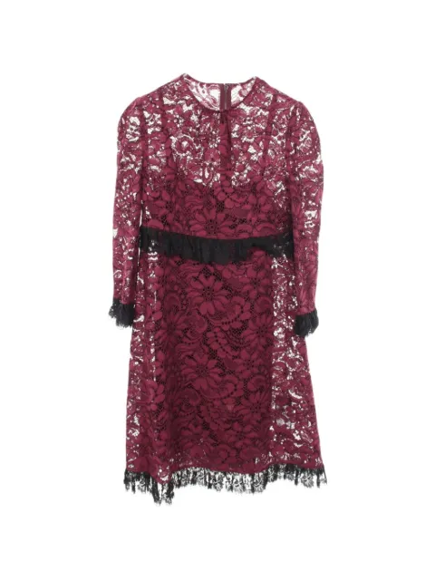 Dolce & Gabbana Pre-Owned 2010s ruffle-detail mini dress Red 1094487