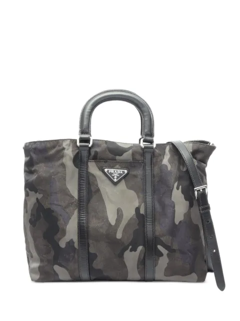 Prada Pre-Owned 2000s camouflage-print handbag Green 1095039