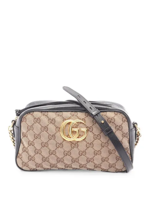 Gucci Pre-Owned 2000s GG Marmont chain-strap crossbody bag Neutrals 1094694