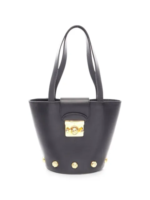 Ferragamo Pre-Owned 2010s Heel leather handbag Black 1095399