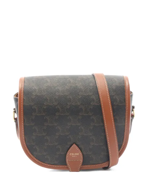 Celine Pre-Owned 2010s Triomphe Folco shoulder bag Brown PD0001095468