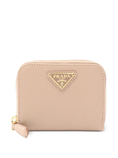 Prada Pre-Owned 2010s Saffiano leather coin purse Pink 1097225