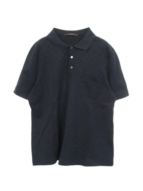 Louis Vuitton Pre-Owned 2010s Damier polo shirt Blue 1092466