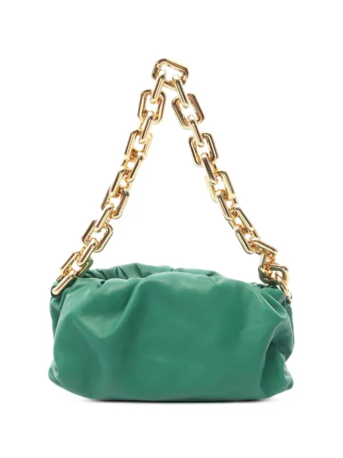 Bottega Veneta Pre-Owned 2010s The Chain Pouch leather shoulder bag Green 1095396