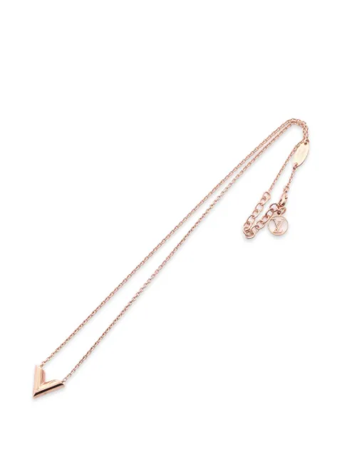 Louis Vuitton Pre-Owned 2020 Essential V necklace Pink 1085700LE1210