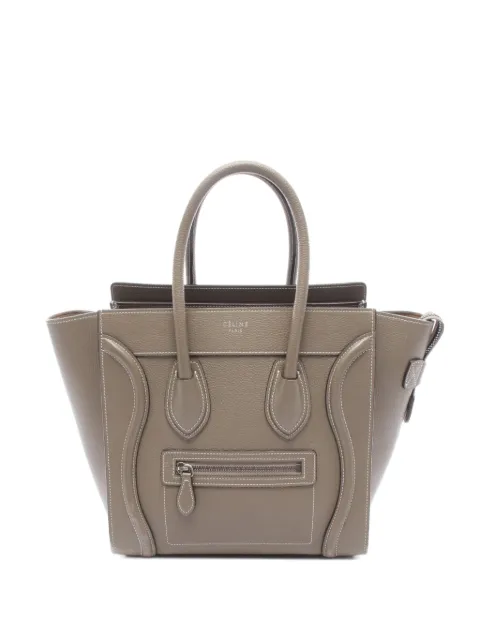 Celine Pre-Owned 2000s micro Luggage tote bag Grey 1095370