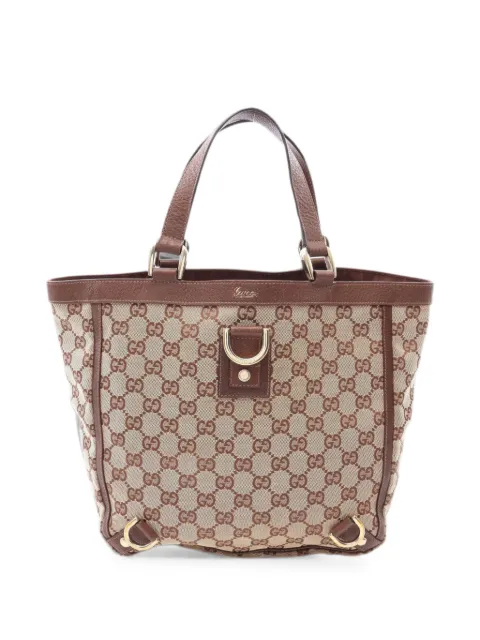 Gucci Pre-Owned 2000s Abby GG canvas tote bag Neutrals 1094388