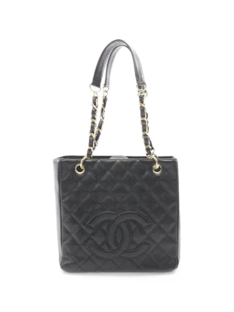 CHANEL Pre-Owned 2004-2005 Matelassé PST tote bag Black 10968219945866