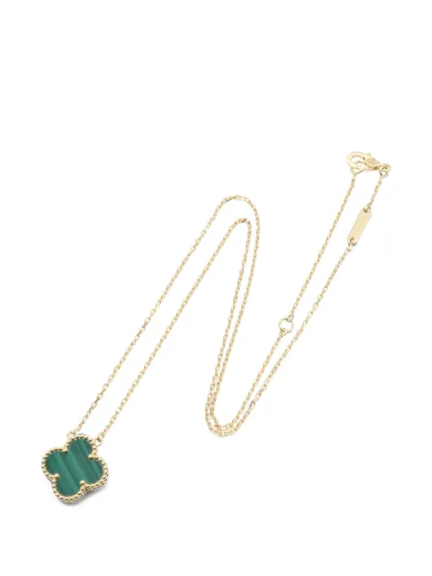 Van Cleef & Arpels Pre-Owned 2010s Vintage Alhambra malachite necklace Gold 1095699JA493059