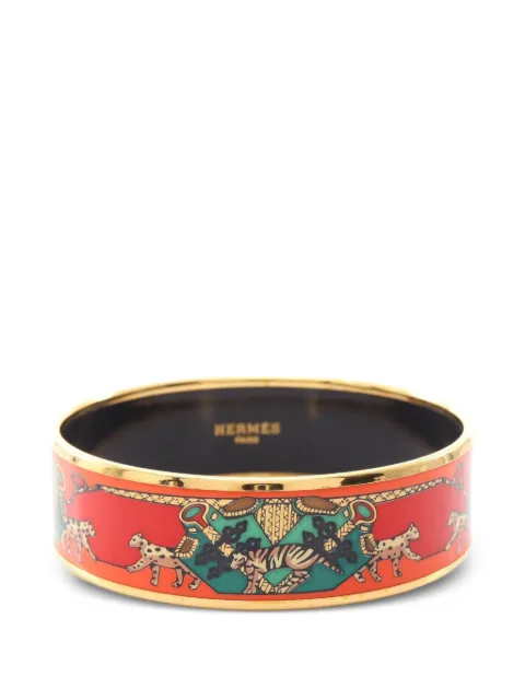 Hermès Pre-Owned 2010s Cloisonné enamel bangle Gold 1090516