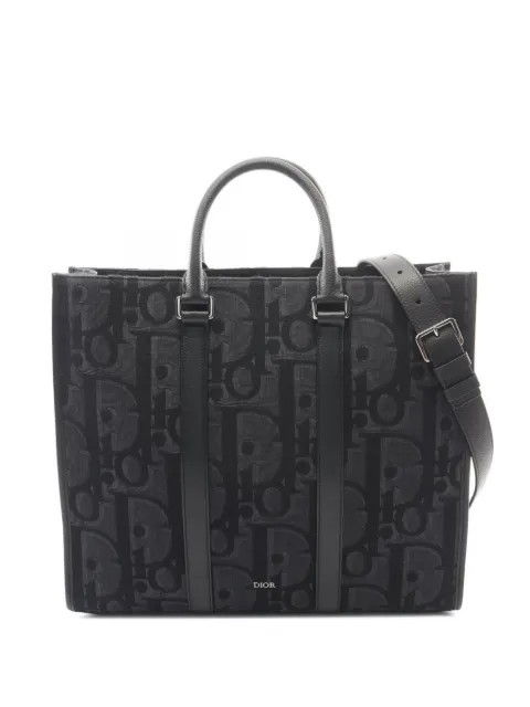 Christian Dior Pre-Owned 2010s Oblique tote bag Black 1096466