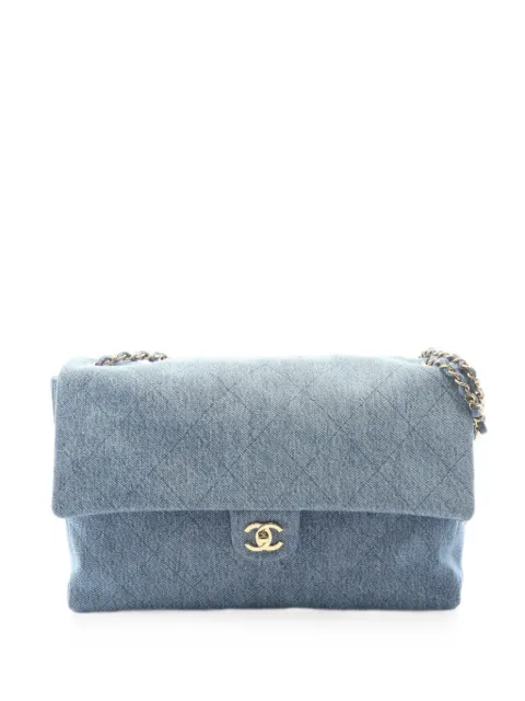 CHANEL Pre-Owned Matelassé chain shoulder bag Blue 1096086LCXHUJP5