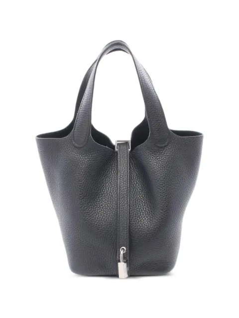 Hermès Pre-Owned 2021 PM Picotin Lock tote bag Black 1095460Z