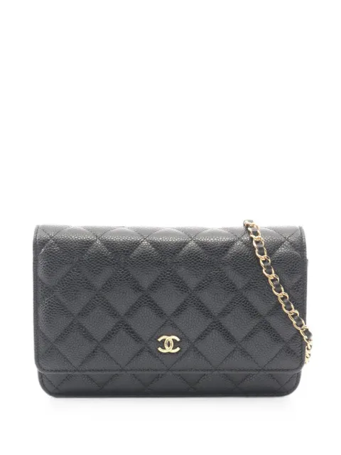 CHANEL Pre-Owned 2021s Matelassé-effect mini bag Black 1095046PPNE875A