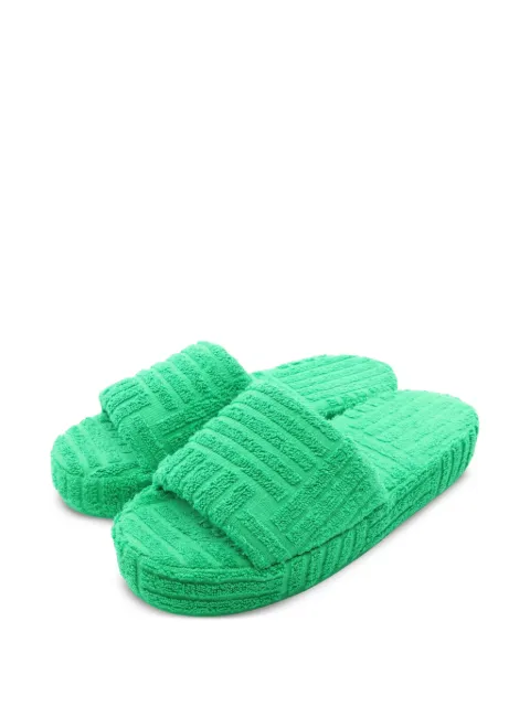 Bottega Veneta Pre-Owned 2020s Resort slippers Green 1090107