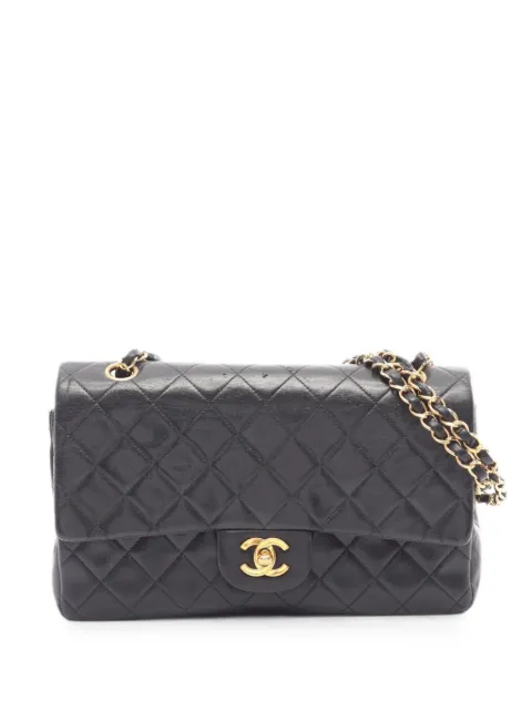 CHANEL Pre-Owned 1991-1994 Double Flap shoulder bag Black 10945622051476