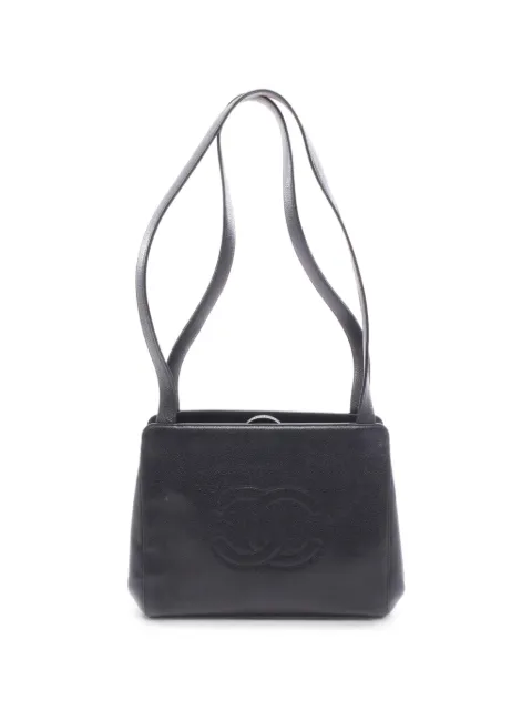 CHANEL Pre-Owned 1997-1999 logo-detail shoulder bag Black 10967435485760