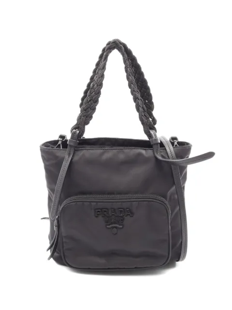 Prada Pre-Owned 2010s Tessuto Passama tote bag Black 1097202