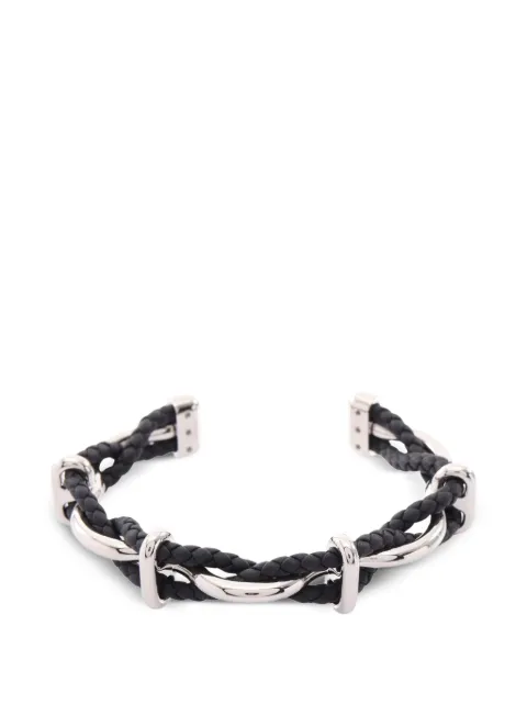 Hermès Pre-Owned 2010s Egee braided bracelet Silver 1094501