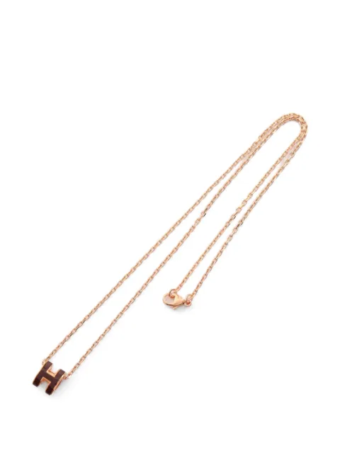 Hermès Pre-Owned 2010s Mini Pop H necklace Gold 1093407