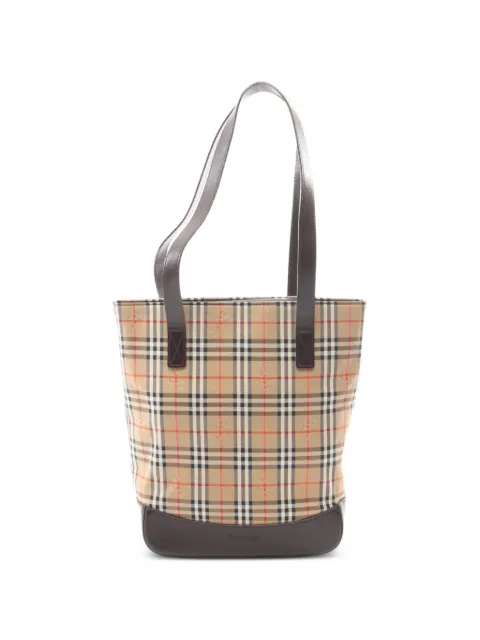 Burberry Pre-Owned 2010s Nova check tote bag Neutrals 1095465