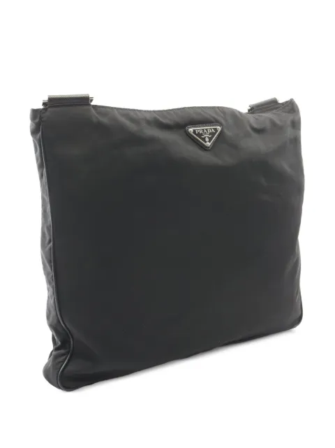 Prada Pre-Owned 2000s triangle-logo shoulder bag Black 1094922