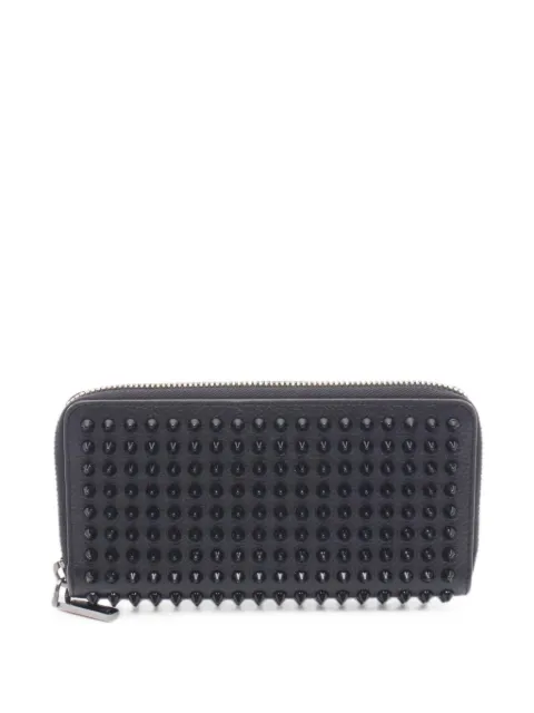 Christian Louboutin Pre-Owned 2000s Panettone spike-embellished wallet Black 1097156