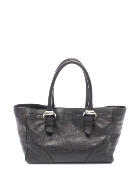 Gucci Pre-Owned 2000s Horsebit calf leather tote bag Brown 1095381