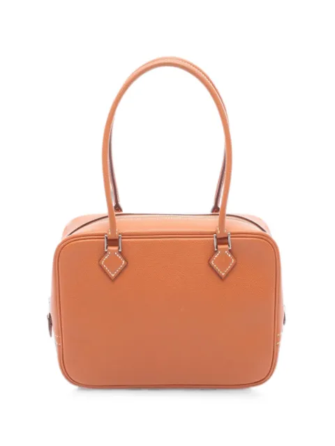 Hermès Pre-Owned 2005 mini Plume 20 leather handbag Brown 1096135IINSQUARE