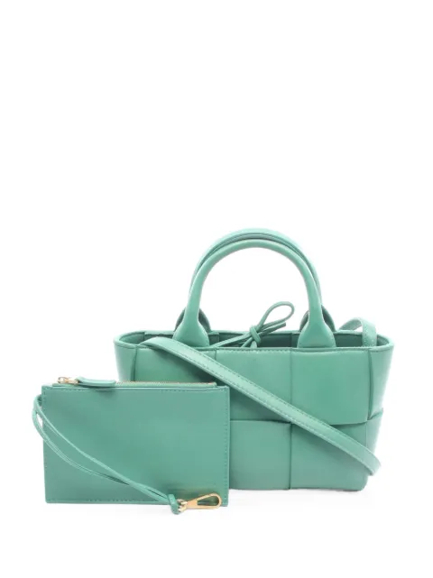 Bottega Veneta Pre-Owned 2000s Arco calf leather tote bag Green 1095099