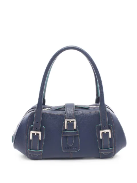 Loewe Pre-Owned 2000s Senda buckled leather handbag Blue 1097155