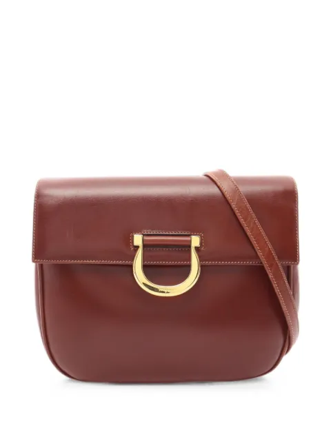 Ferragamo Pre-Owned 2000s Gancini shoulder bag Brown 1092855