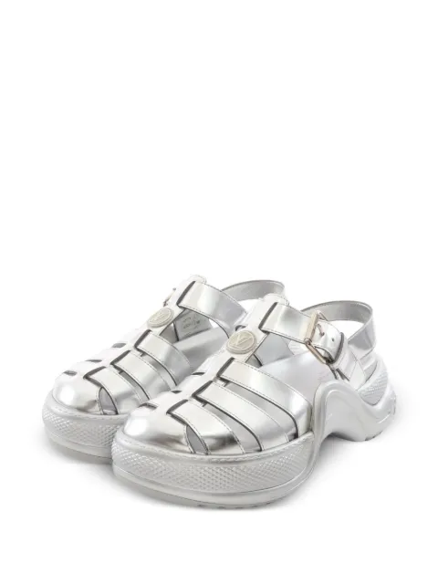 Louis Vuitton Pre-Owned 2022 Arclight Line sandals Silver 1092750CL1212