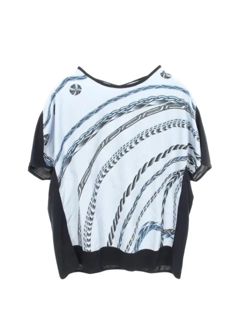 Hermès Pre-Owned 2010s color-block T-shirt Black 1092678
