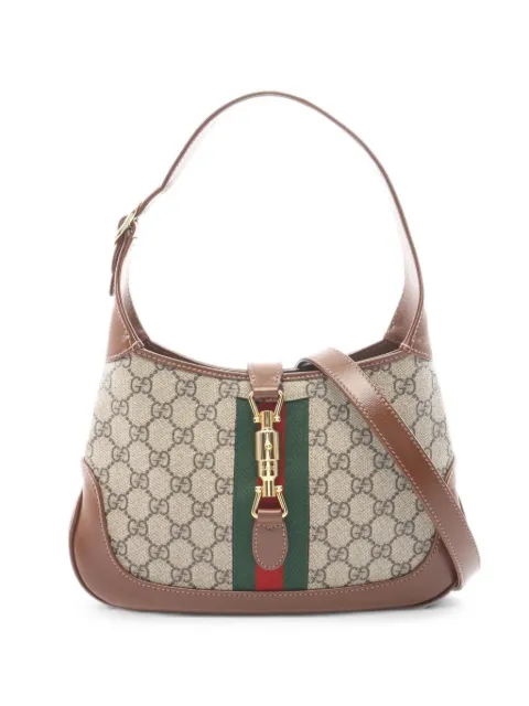 Gucci Pre-Owned 2010s GG Supreme Jackie shoulder bag Neutrals 1095341