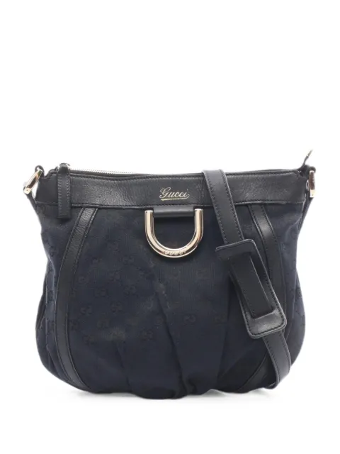 Gucci Pre-Owned 2000s Abby GG canvas shoulder bag Black 1095076