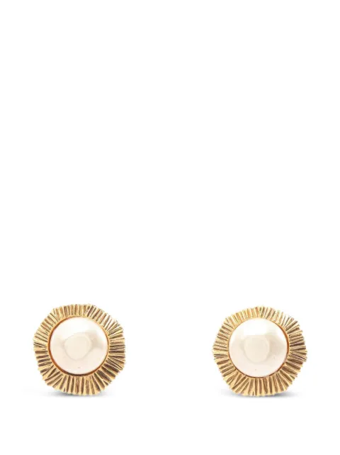 CHANEL Pre-Owned 1986-1988 clip-on earrings Gold 1090504