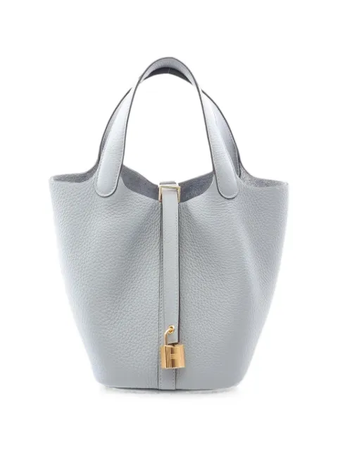 Hermès Pre-Owned PM Picotan Lock handbag Blue 1096792G