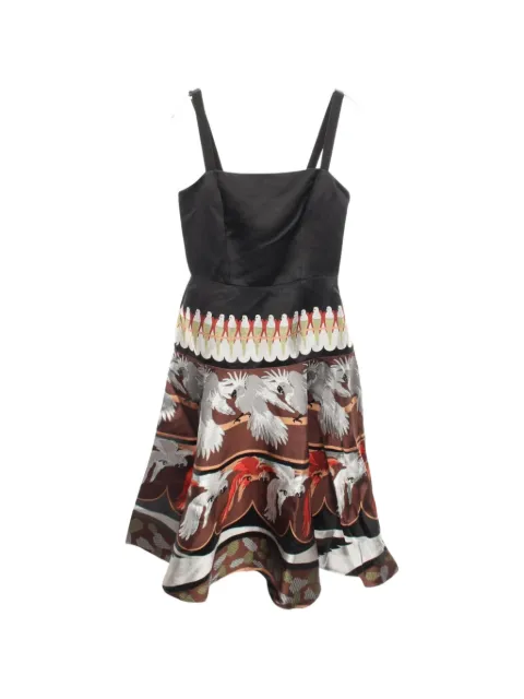 Fendi Pre-Owned 2010s embroidered mini dress Black 1092320