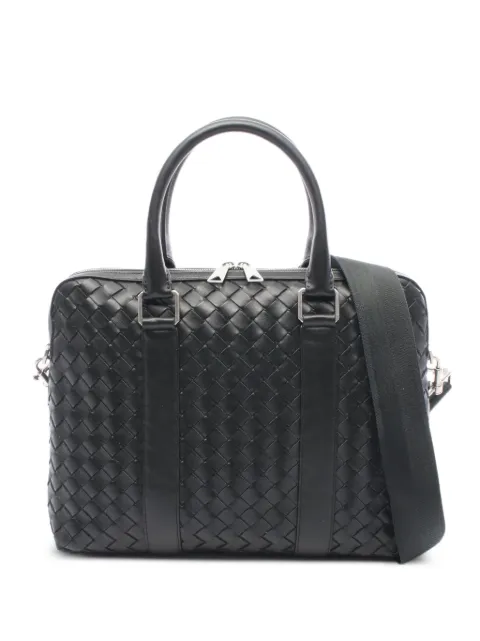 Bottega Veneta Pre-Owned 2010s Intrecciato leather briefcase Green 1097222