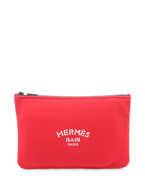 Hermès Pre-Owned 2010s MM Neoban pouch Red 1097217