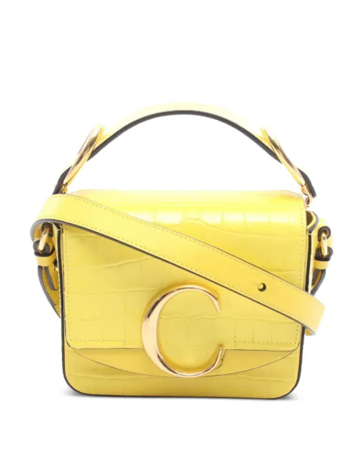 Chloé Pre-Owned 2010s Chloe C shoulder bag Yellow 1095456