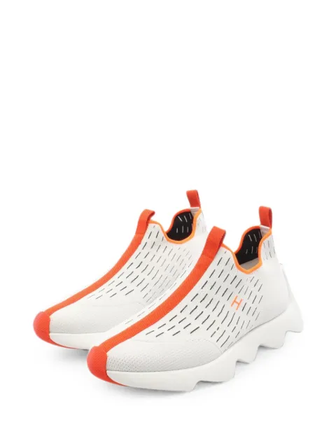 Hermès Pre-Owned 2020s Eclair slip-on sneakers White 1092338